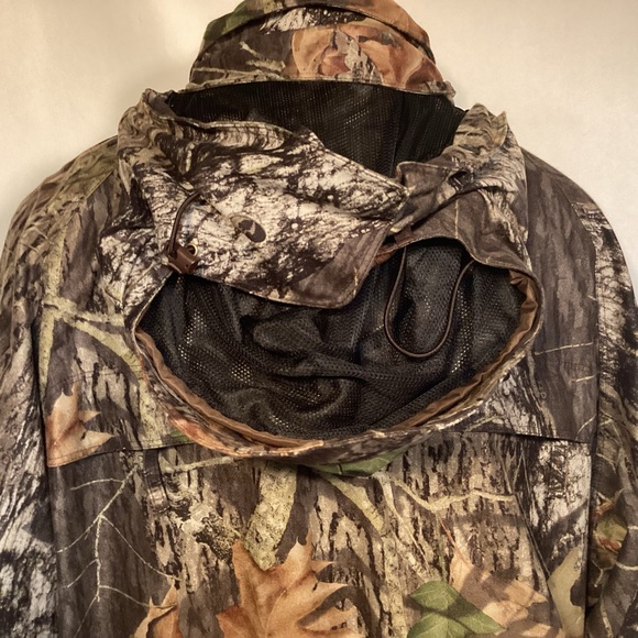 Gamehide Hunting Camouflage Jacket Mossy Oak Break Up removable hood Mens XXL - Picture 4 of 16